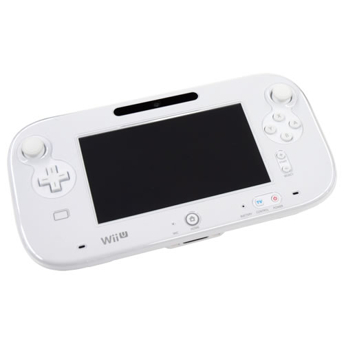 CYBER・フロントカバー スリム（Wii U用）〈クリア〉Wii U GamePadに装着