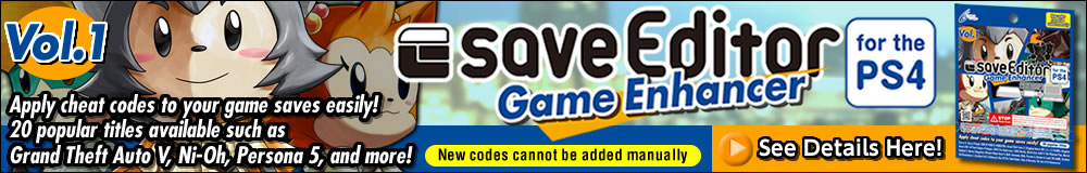 saveEditor Game Enhancer for the PS4 Vol.1