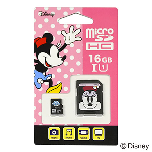 ディズニーmicroSDカード アダプターセット〈16GB ミッキー〉