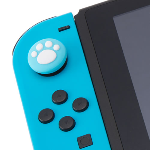 CYBER・アナログスティックカバー ねこにゃん プラス（SWITCH Joy-Con／SWITCH Lite用）