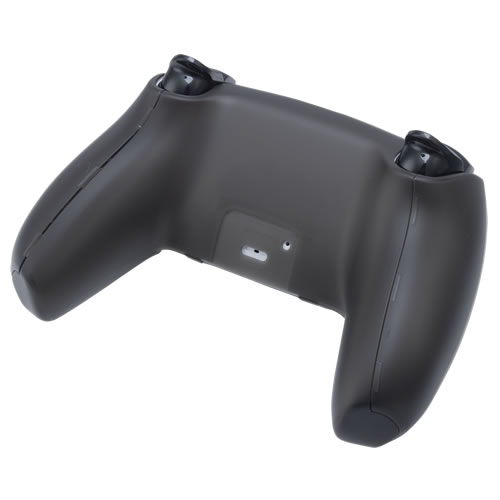 CYBER・コントローラープロテクトカバー Face Pro（PS5用）〈クリアブラック〉装着図背面