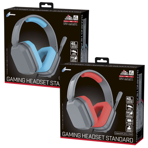 CYBER・ゲーミングヘッドセット スタンダード（SWITCH用）ブルー／レッド