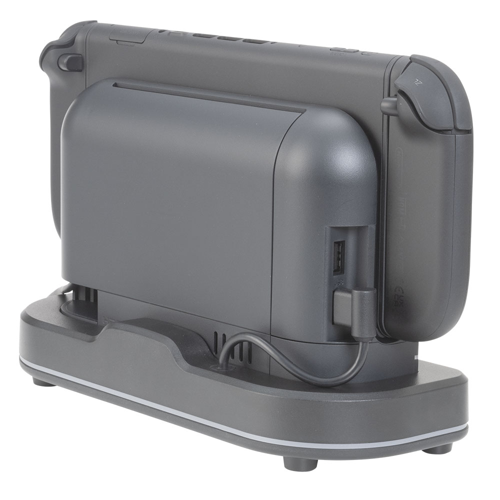 冷却ファンスタンドのケーブルをSwitch2ドックに接続して使用します。