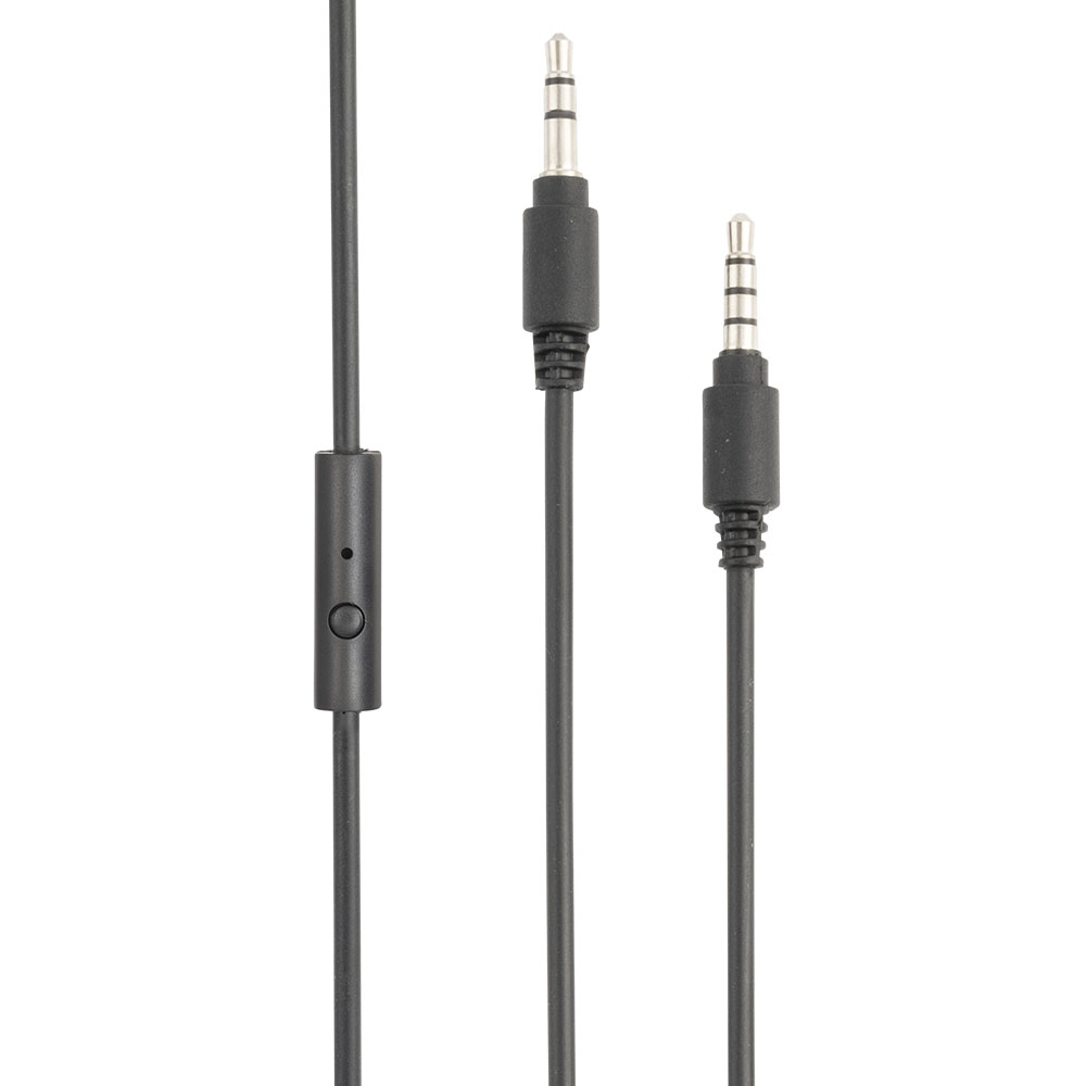 マイク付きΦ3.5mmステレオミニプラグケーブル（約1.2m）