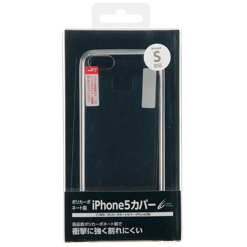 CYBER・ポリカーボネートカバー（iPhone5用）〈クリア〉