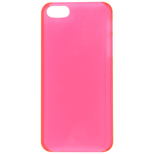 CYBER・ポリカーボネートカバー（iPhone5用）〈クリアレッド〉