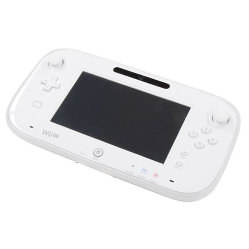 CYBER・TPUジャケット（Wii U用）〈クリア〉Wii U GamePadに装着した状態