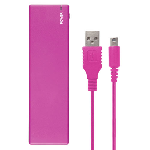 CYBER・乾電池アダプター（3DS／3DS LL用）〈ピンク〉