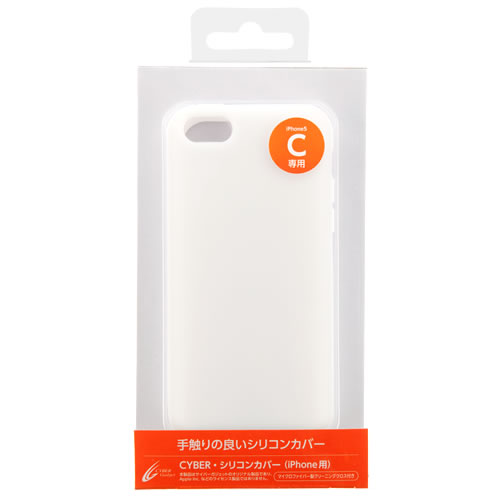 CYBER・シリコンカバー（iPhone5c用）〈ホワイト〉