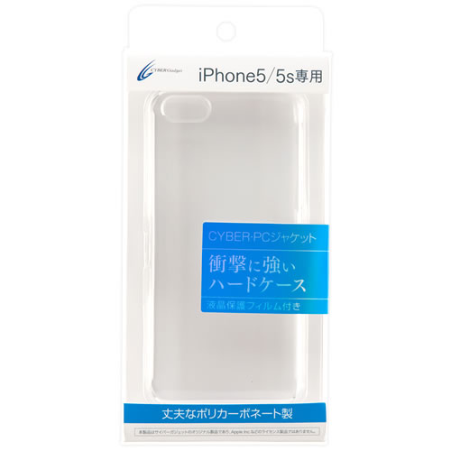 CYBER・PCジャケット（iPhone5／5s用）〈クリア〉