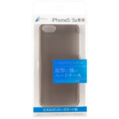 CYBER・PCジャケット（iPhone5／5s用）〈クリアブラック〉