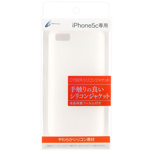 CYBER・シリコンジャケット（iPhone5c用）〈ブラッククリア〉