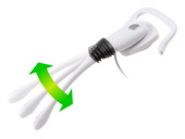 口元までの距離も調節できます。