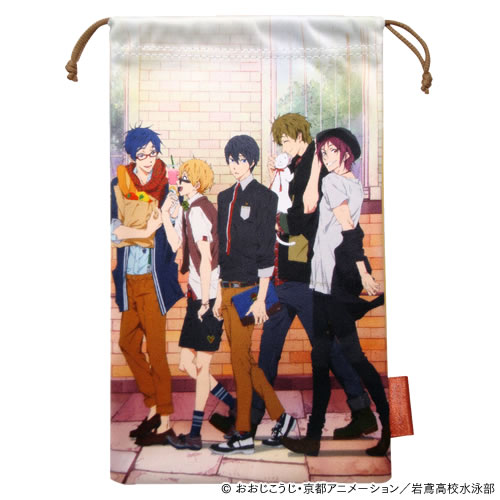 Free! ゲーム機用クリーナー巾着（3DS LL用）〈私服 Ver.〉