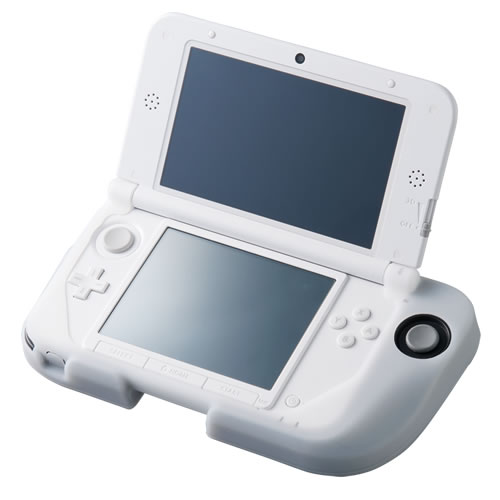 美品　3DS  LL 本体 ホワイト＆拡張スライドパッド