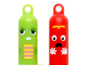 タッチペンにガチャピン、ムックをプリント。