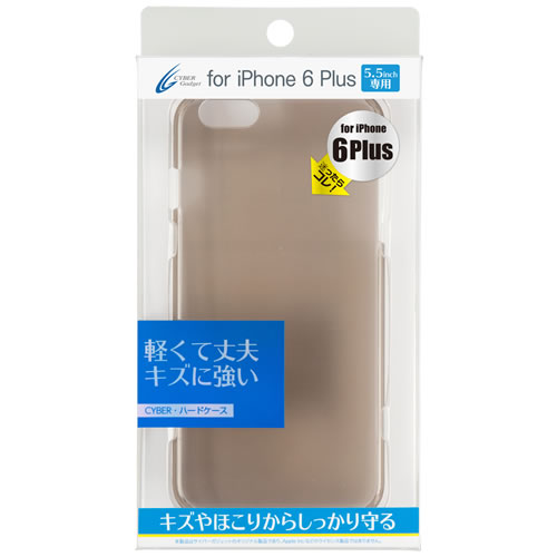 CYBER・ハードケース（iPhone6 Plus用）〈クリアブラック〉