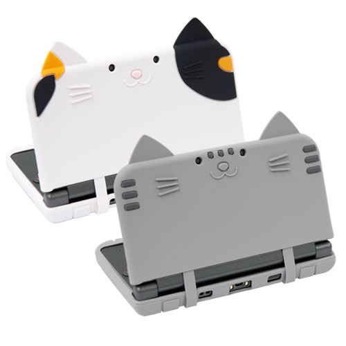 Cyber シリコンカバー ねこにゃん Dx New 3ds Ll用 サイバーガジェット