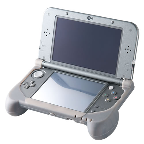 CYBER・シリコングリップ（New 3DS LL用）をNew 3DS LLに装着