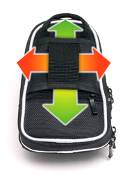 ベルト通しは縦横2way方式を採用