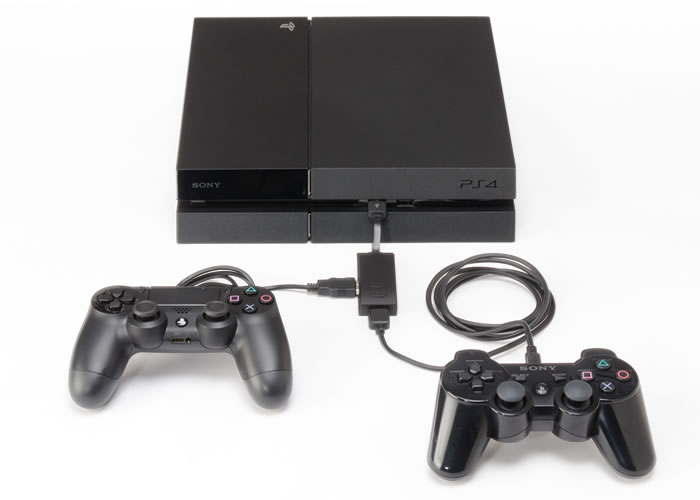 接続例：PS4でPS3用コントローラーを使う