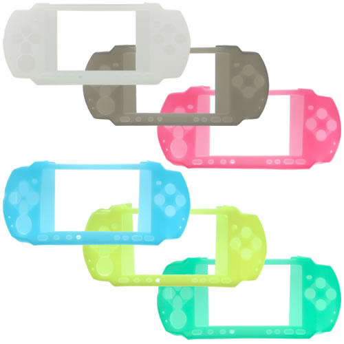 CYBER・シリコンジャケット（PSP3000専用）クリアホワイト／クリアブラック／パッションレッド／アクアブルー／チキータイエロー／ホーリーグリーン