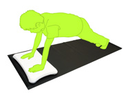 広げれば本格的なフィットネスマットに