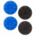 CYBER・アナログスティックカバーHIGH GRIP（PS4用）〈ブラック＆ブルー〉  » Click to zoom ->