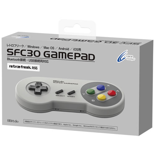 8BITDO SFC30 GamePad [サイバーガジェット] - ゲームソフト/ゲーム機本体