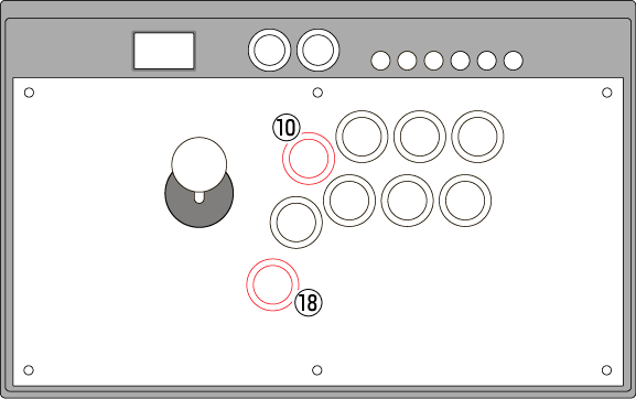 アーケードフリーク⑱ボタン、⑩ボタン