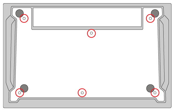 裏面ネジの位置